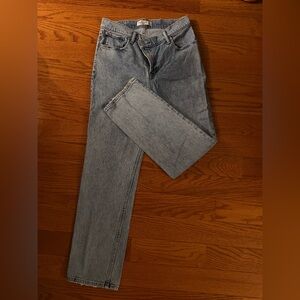 Abercrombie & Fitch Women's Straight Leg Jeans in Blue